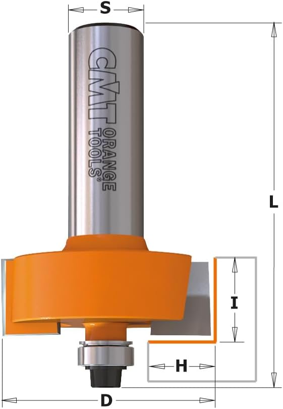 CMT Orange Tools 935.317.11 – Erdbeere für rebajes mit rodam. HM S 8 D 31.7 x 12.7