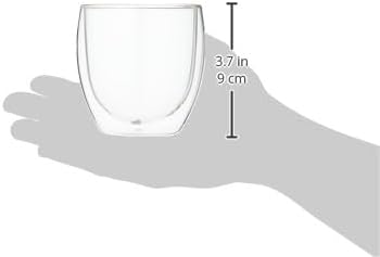 Bodum 4558-10-12 Pavina Gläser 6-er-Set 0.25 l doppelwandig, Transparent, 6 Stück (1er Pack), 6 0,25