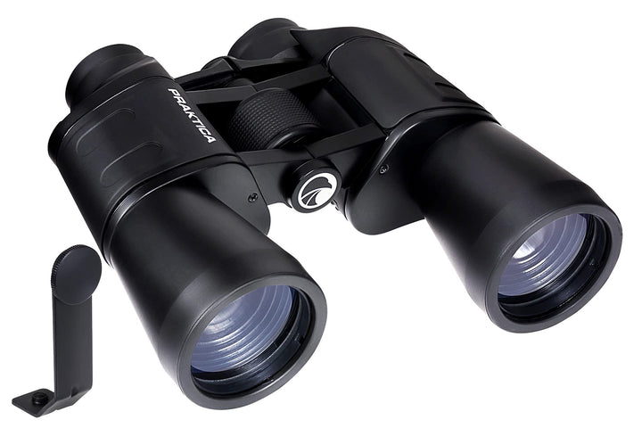 Praktica Falcon 7 x 50 mm Feld-Fernglas-Adapter, Schwarz & Universal Stativhalterung Fernglas & Stat