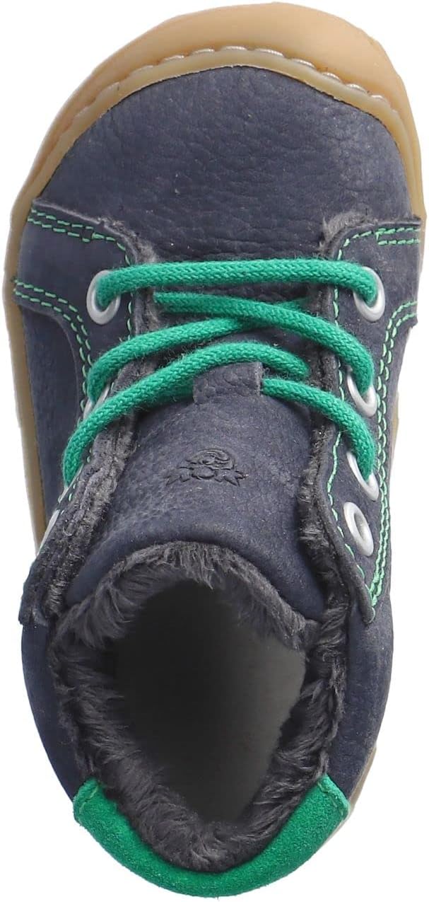 RICOSTA Mädchen und Jungen Lauflernschuhe Georg,Warmfutter,Leder,WMS:Mittel/Weit 18 EU Weit Blau 170