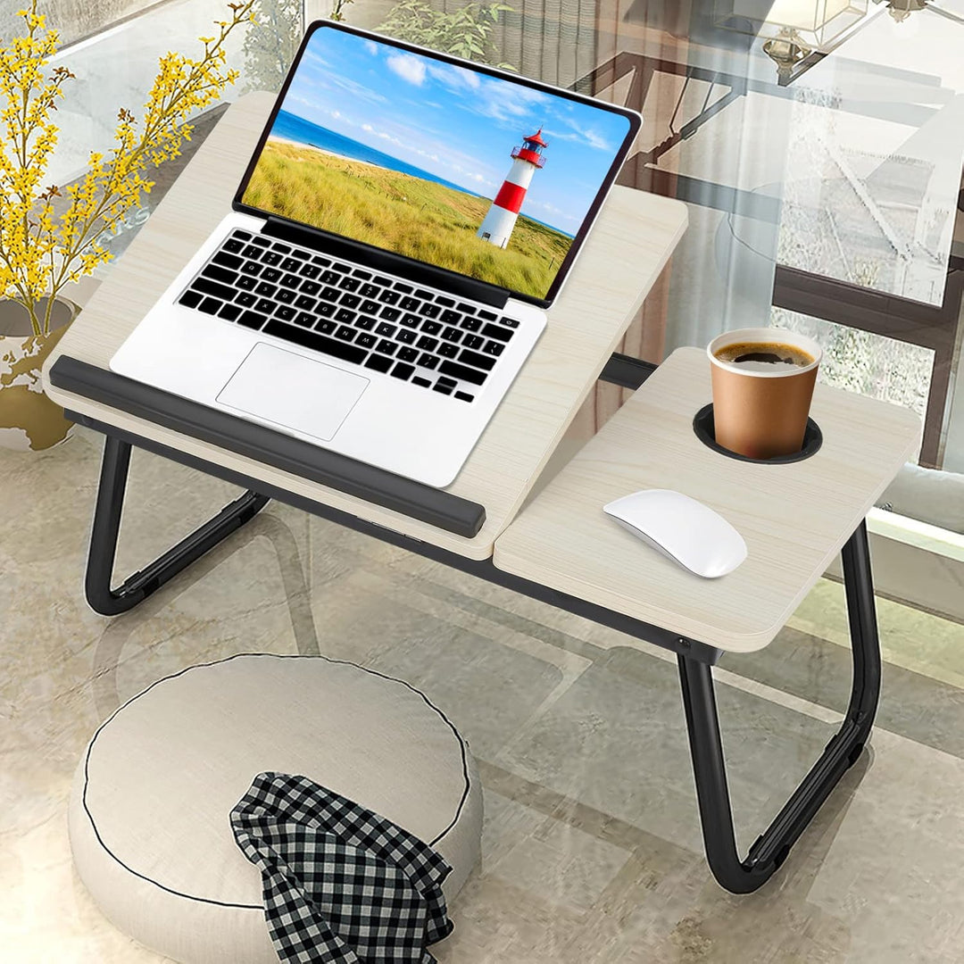 MorNon Faltbare Laptoptisch 55x32x25cm Tablet Tisch Betttisch Betttablett Notebook Laptoptisch Noteb