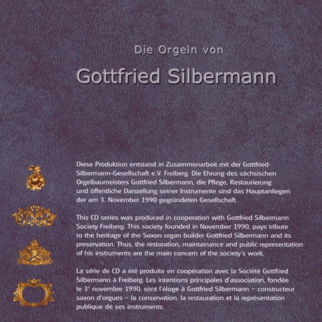 Die Silbermann-Orgeln Vol.5-8, Audio-CD