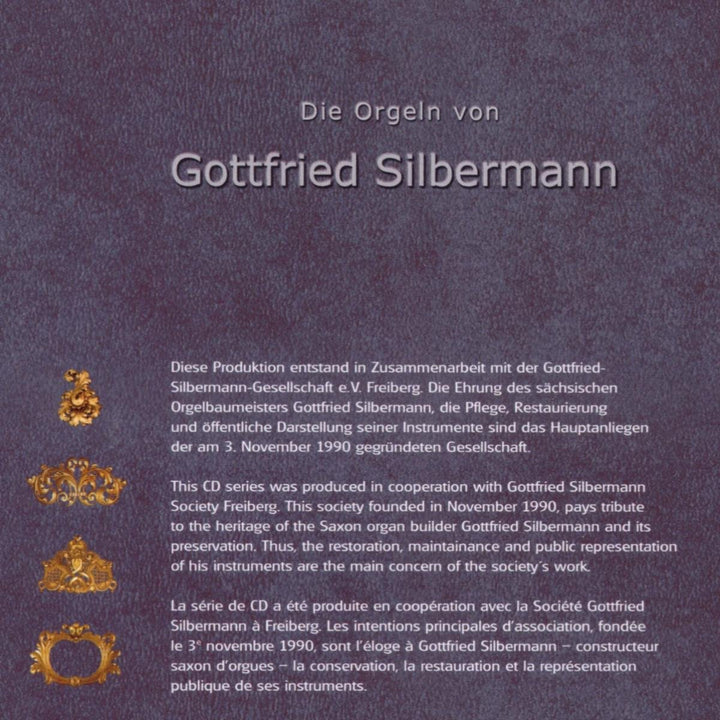 Die Silbermann-Orgeln Vol.5-8, Audio-CD