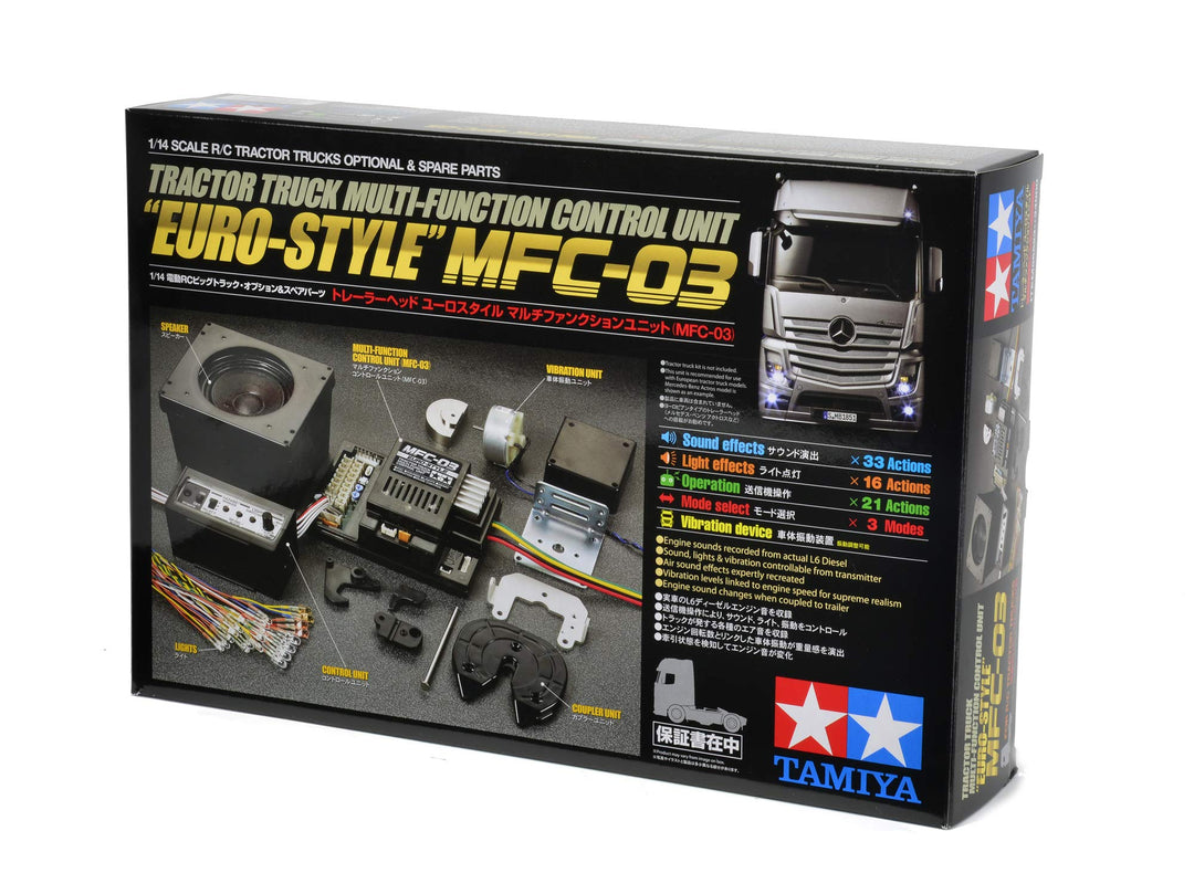 TAMIYA 300056523 1:14 MFC-03 Truck-Multifunktionseinheit, schwarz Single, Single