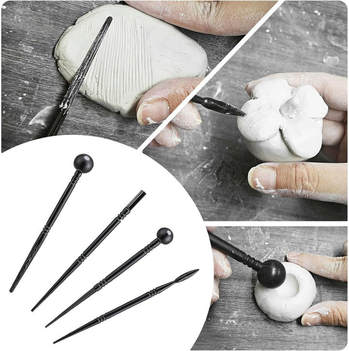 2 x 100ml air dry clay glaze und 30pcs modellierwerkzeug,ton glasur ohne brennen Schützt die Keramik