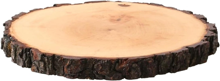 Rindenbrett lackiert rund - Rindenscheibe Baumscheibe Wurstbrett Käsebrett, Brettgrösse:ca. 23-26 cm