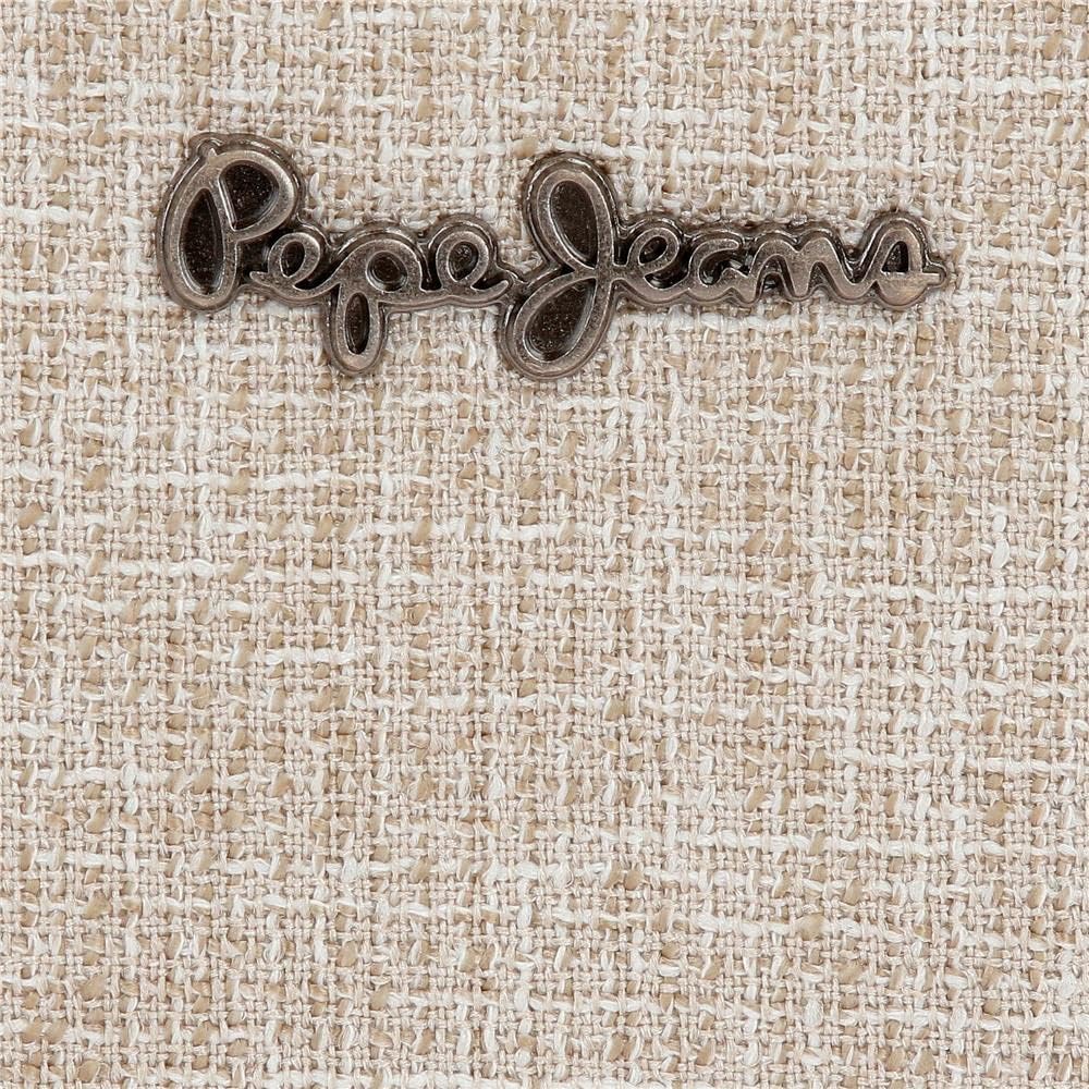 Pepe Jeans Maddie Beige Handtasche 20x11x4 cm Polyester mit Details aus Kunstleder, Beige Handtasche