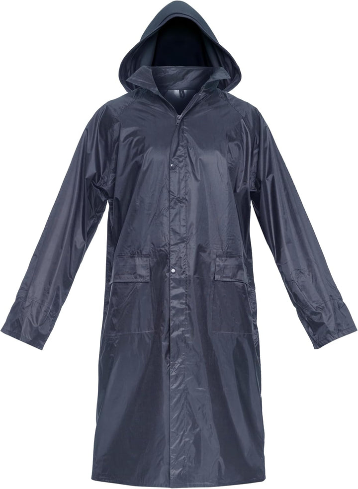 BWOLF POSEIDON Regenmantel Herren Regenmantel Wasserdichte Lange Regenjacke Outdoor Wiederverwendbar