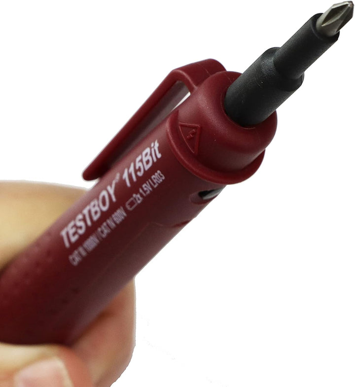 Testboy 115 Bit berührungsloser Spannungstester ab 12 V AC mit integrierter Bitaufnahme (hochwertige