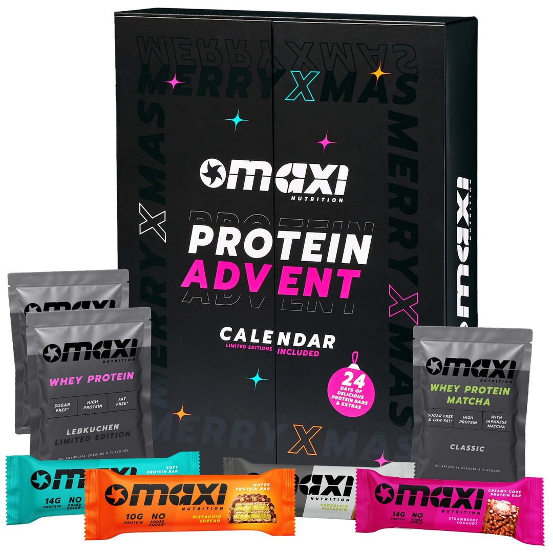 MaxiNutrition Protein Adventskalender 2026 mit 24 Türchen, 2026