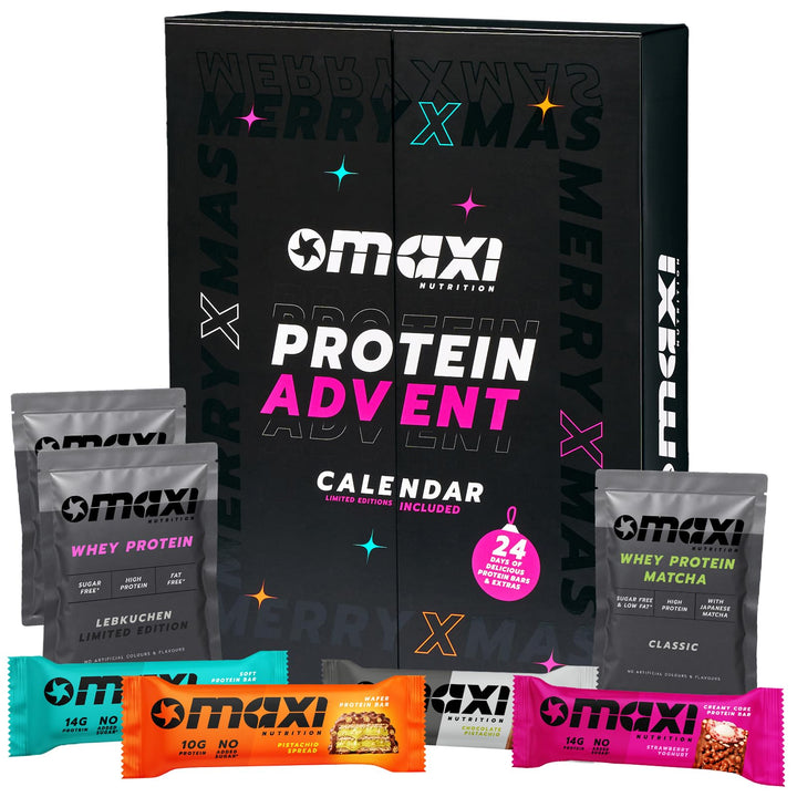 MaxiNutrition Protein Adventskalender 2026 mit 24 Türchen, 2026