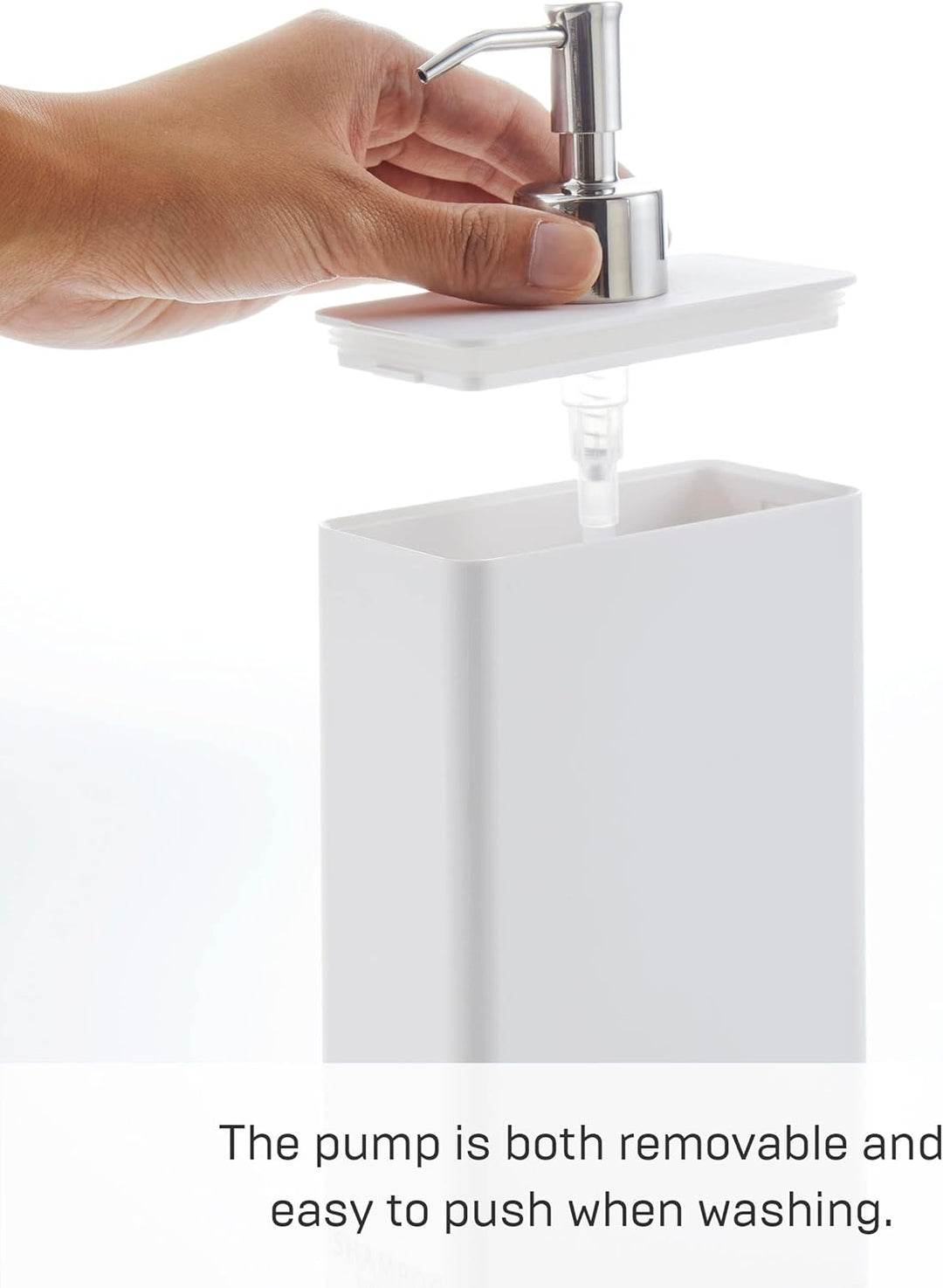 Yamazaki Tower Body Seifenspender, rechteckig, Weiss One Size Weiss, One Size Weiss