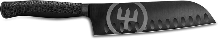 WÜSTHOF Performer Santoku 17 cm, Schwarz,silber Santoku, 17 cm Klinge Single