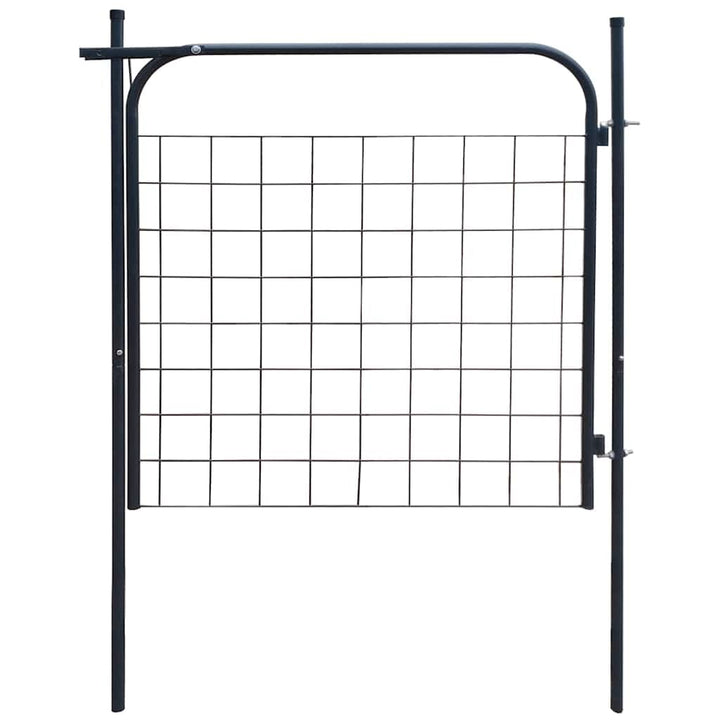vidaXL Gartentor 100x100 cm Metalltor Zauntor Gartentür Pforte Hoftor Garten Anthrazit, Anthrazit