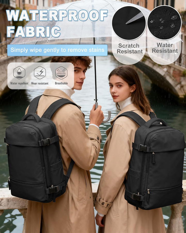 SZLX Grosser Reiserucksack Damen,Vakuum Rucksack mit Pumpe Ryanair Handgepäck 40x30x20 Herren, Wizza