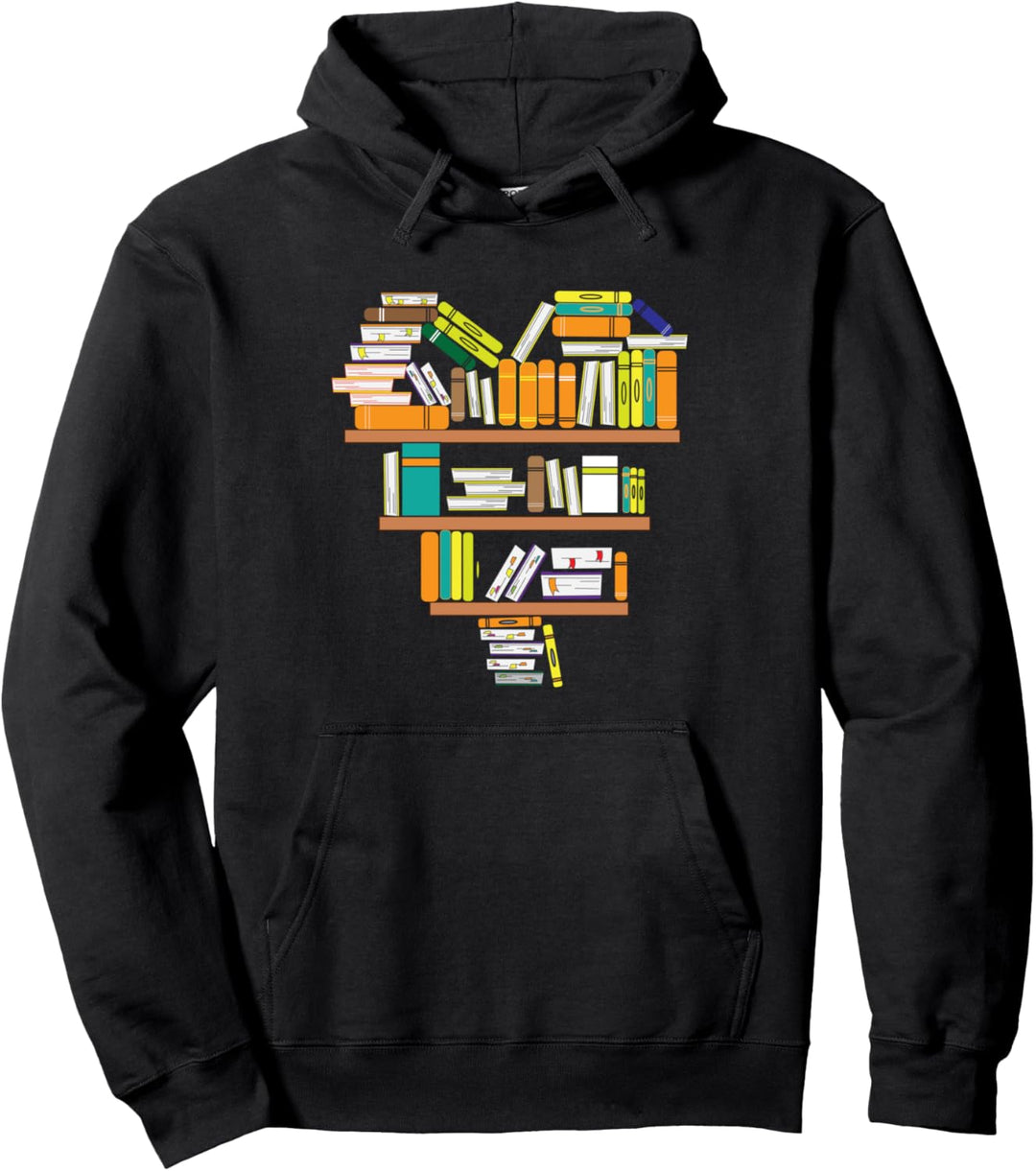 Library Crew Buchleser liest Gedicht Roman Abibliophobie Pullover Hoodie