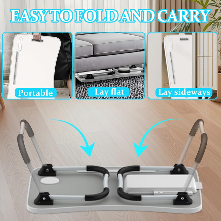 Soontrans Laptoptisch, 60 x 40 x 28 cm, Laptop Tisch mit Schublade, Getränkehalter, Kleiner Ventilat