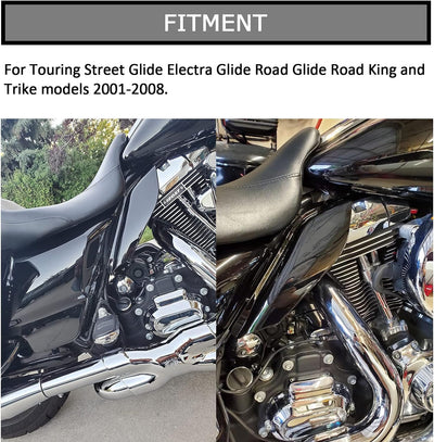 PSLER® Motorrad Luft Wärmeabweiser, Hitzebeständige Platte für Touring Street Electra Glide Road Kin