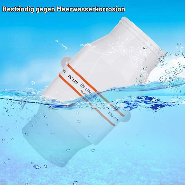 75 mm Luftgebläse, Weiss Rohrventilator, 12V Abluftventilator, Leiser Abluftventilator für schöne Ya