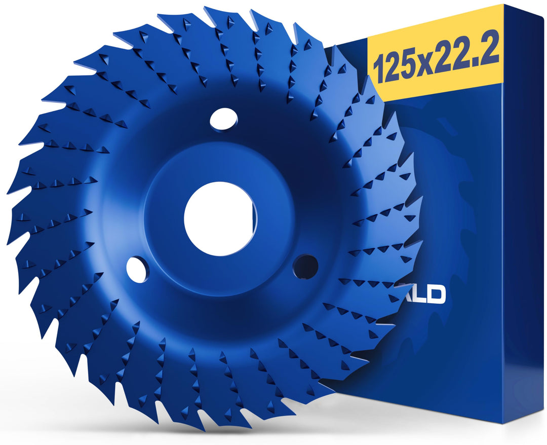 FALKENWALD Raspelscheibe 125 Cut &amp; Rasp - Flexscheibe für Holz 125mm, Frässcheibe für Winkelschleife