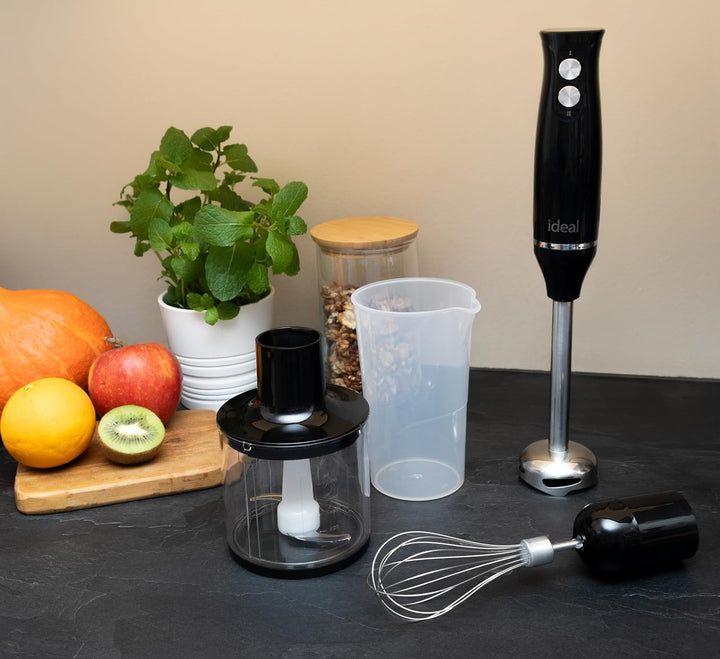 Stabmixer, Multifunktionsmixer Elektrische Stabmixer Container mit Schredder 500ml und 800ml Messbec