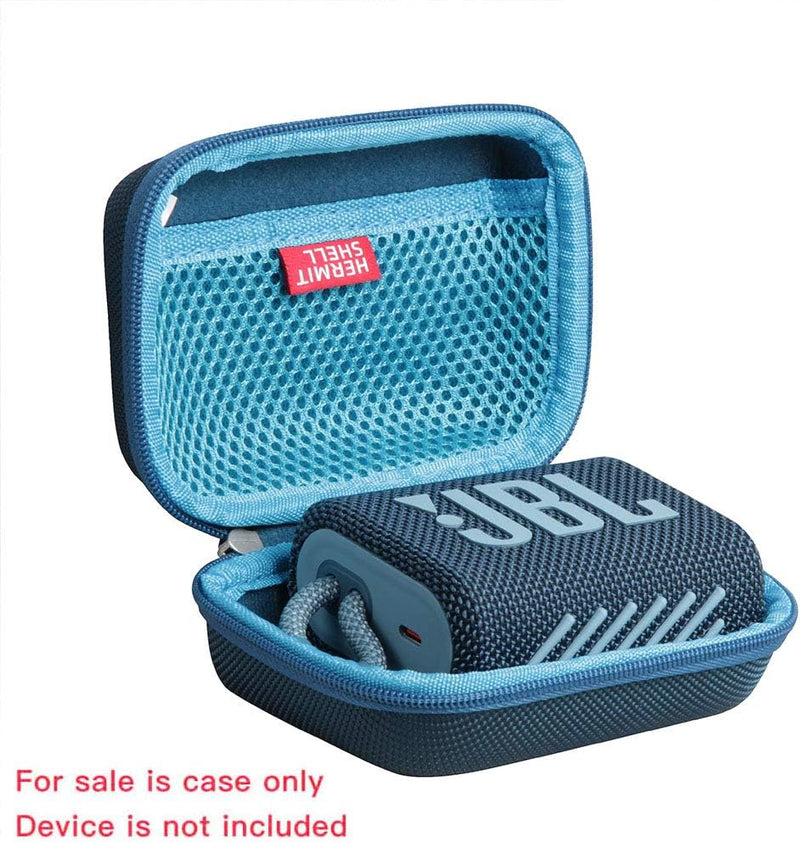 Hermitshell Hartschale für tragbaren Bluetooth-Lautsprecher JBL Go 3/JBL Go 4 (blau), Blau