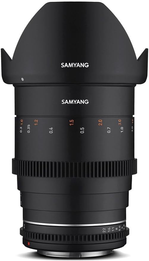 Samyang MF 35mm T1,5 VDSLR MK2 Canon RF – lichtstarkes T1,5 Weitwinkel Cine- und Video Objektiv für