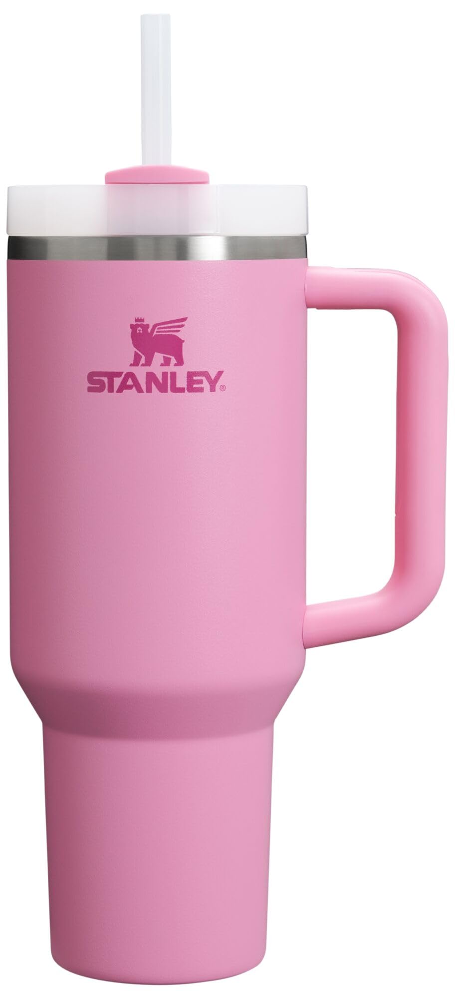 Stanley Quencher H2.0 FlowState vakuumisolierter Becher aus Edelstahl mit Deckel und Trinkhalm, für