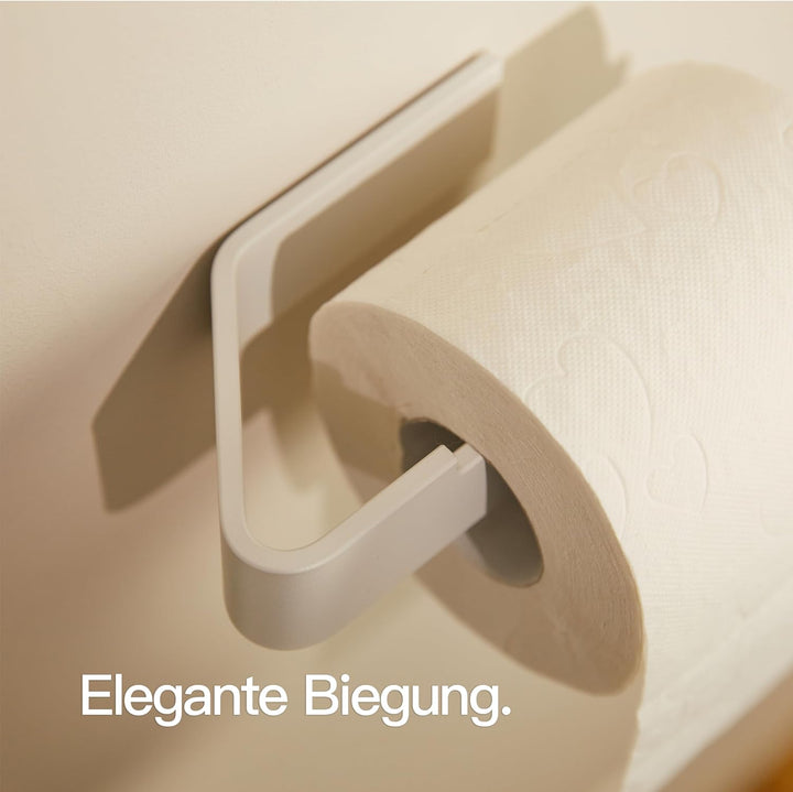 Designfabrik Hamburg Toilettenpapierhalter ohne Bohren | Klopapierhalter zum Kleben | Klorollenhalte