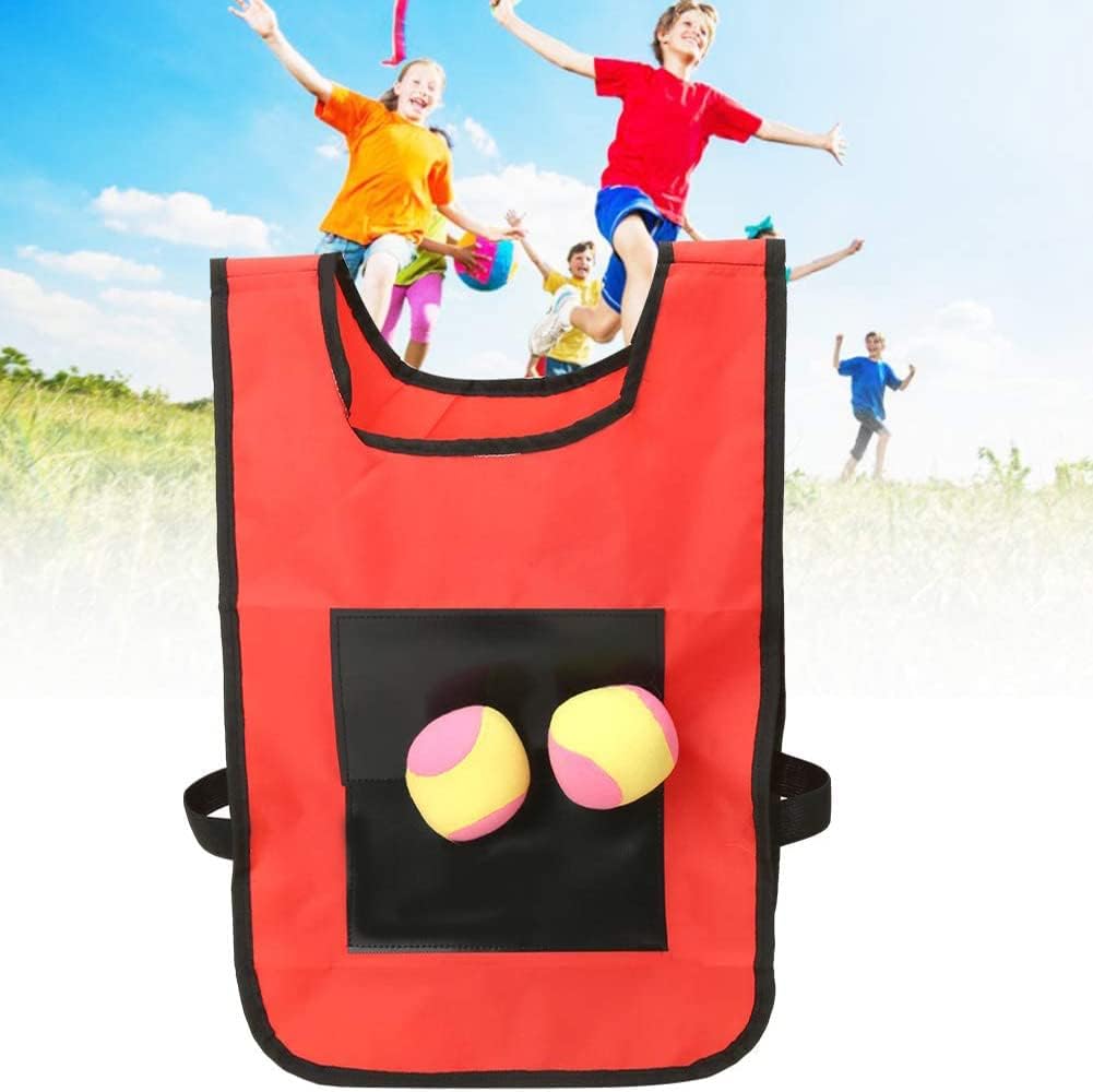 BEOIUCZZY 2 Stück Sticky Ball Weste, Völkerballspiel Set Völkerball Spielset Klettballspiel für Kind