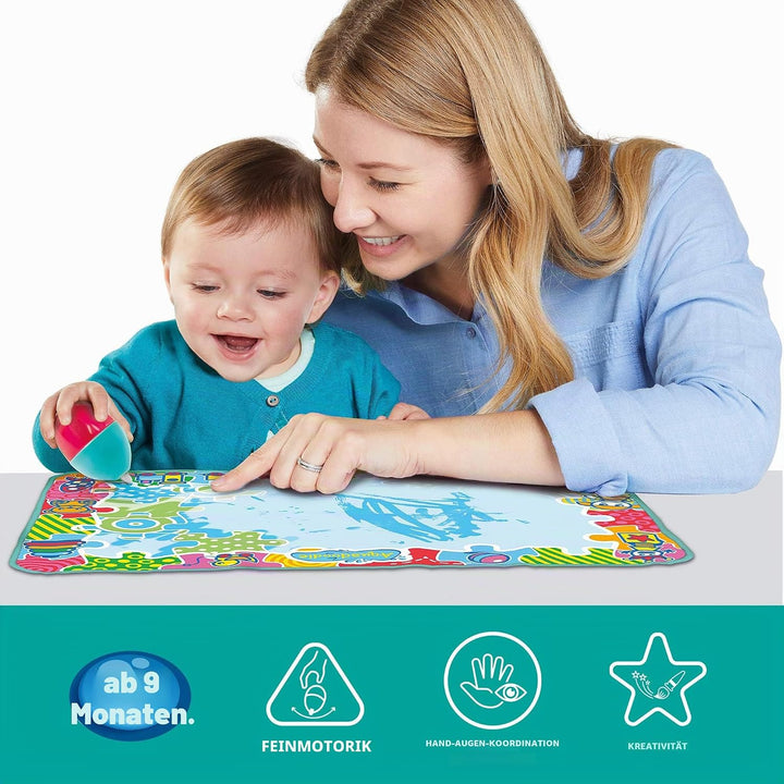 Aquadoodle Baby Water Doodle Mat, Official Tomy No Mess Colouring & Drawing Game, Baby Water Mat Sui