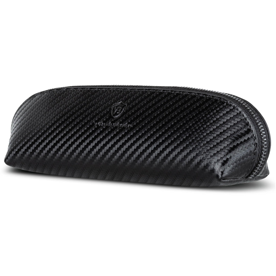 VON HEESEN® Echtleder Federmäppchen Leder Federmappe Etui für Stifte Mäppchen Schule Federtasche Uni