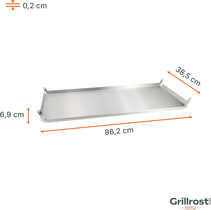 Grillrost.com Das Original Traeger Bodenplatte - Ablage für Ironwood 885 und Pro 780 Bodenplatte Iro