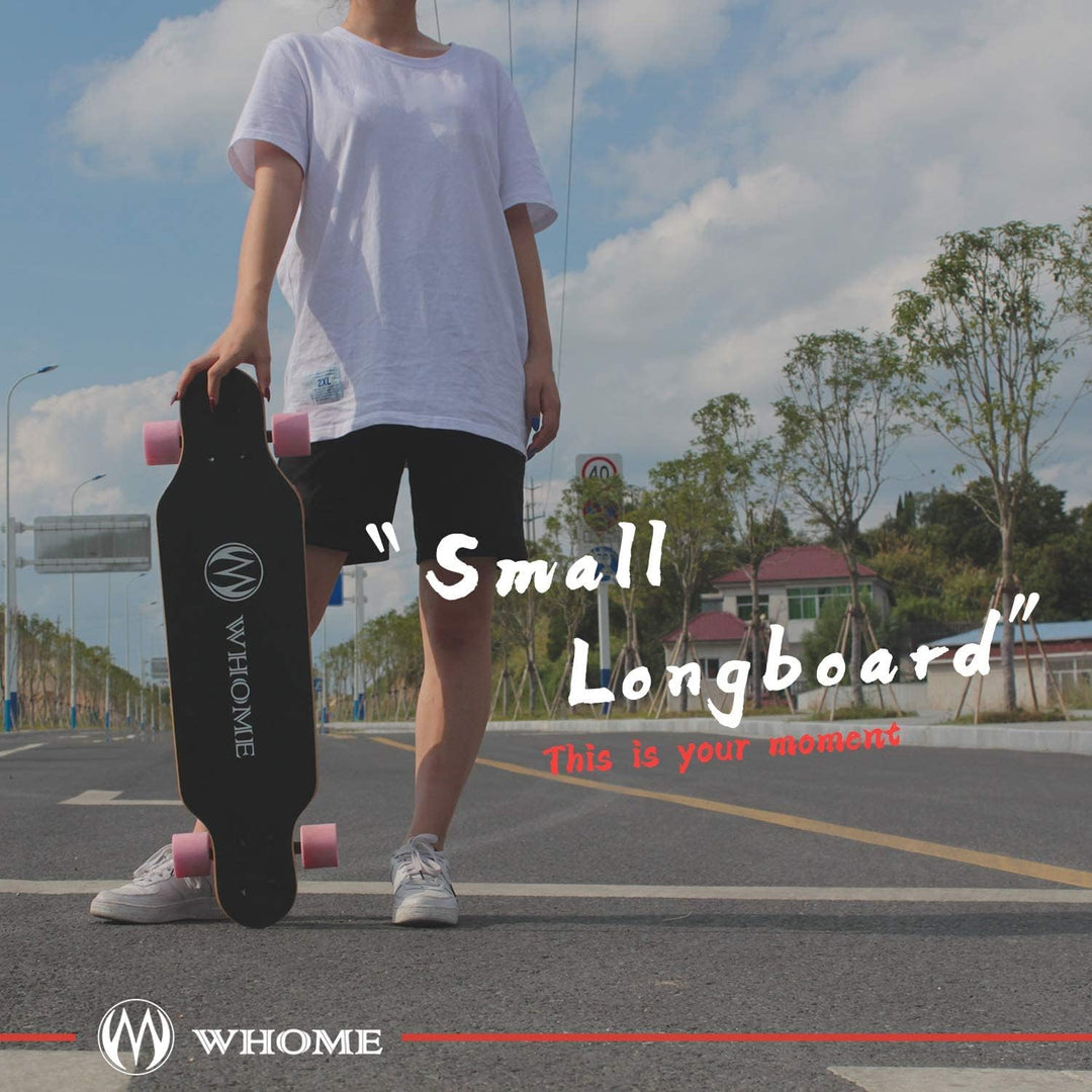 WHOME Longboards – 31 Zoll Kleines Longboard Cruising Skateboard – für Erwachsene/Kinder Mädchen/Jun