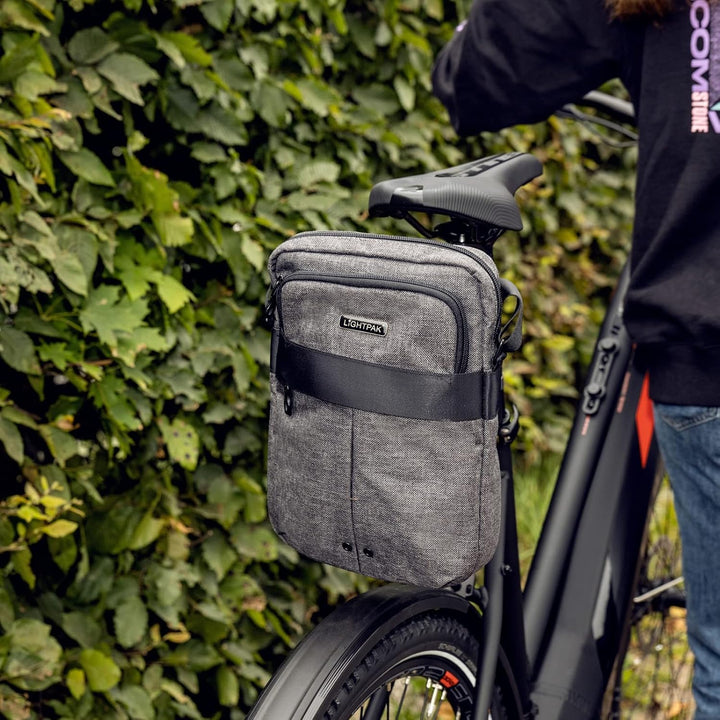fixbag Unisex Umhängetasche mit Fahrradbefestigungsmöglichkeit Gepäck- Handgepäck (2er Pack) Mit Kli