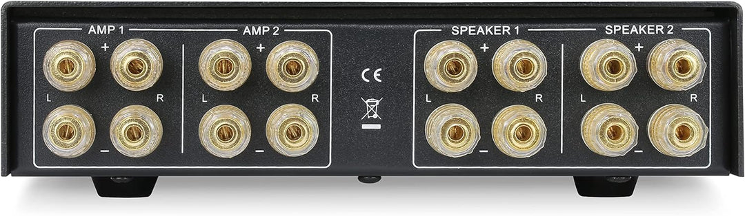 Dynavox AMP-S Pro, Verstärker- und Lautsprecher-Umschalter in Metallgehäuse, für Stereo- und Surroun