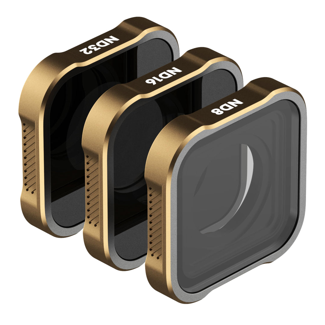 PolarPro - Shutter Collection - Filter für GoPro Hero 9, 10, 11 & 12-3er-Pack Filter Kit - ND8, ND16