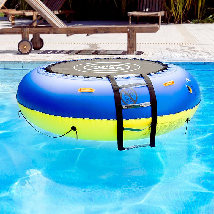 infactory Wassertrampolin: 4in1-Trampolin für Wasser und Garten, Ø 193 cm (Pool Trampolin, Aufblasba