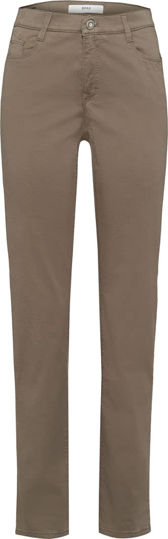 Brax Women's Mary Smart Cotton Trouser 31W / 34L Khaki, 31W / 34L Khaki