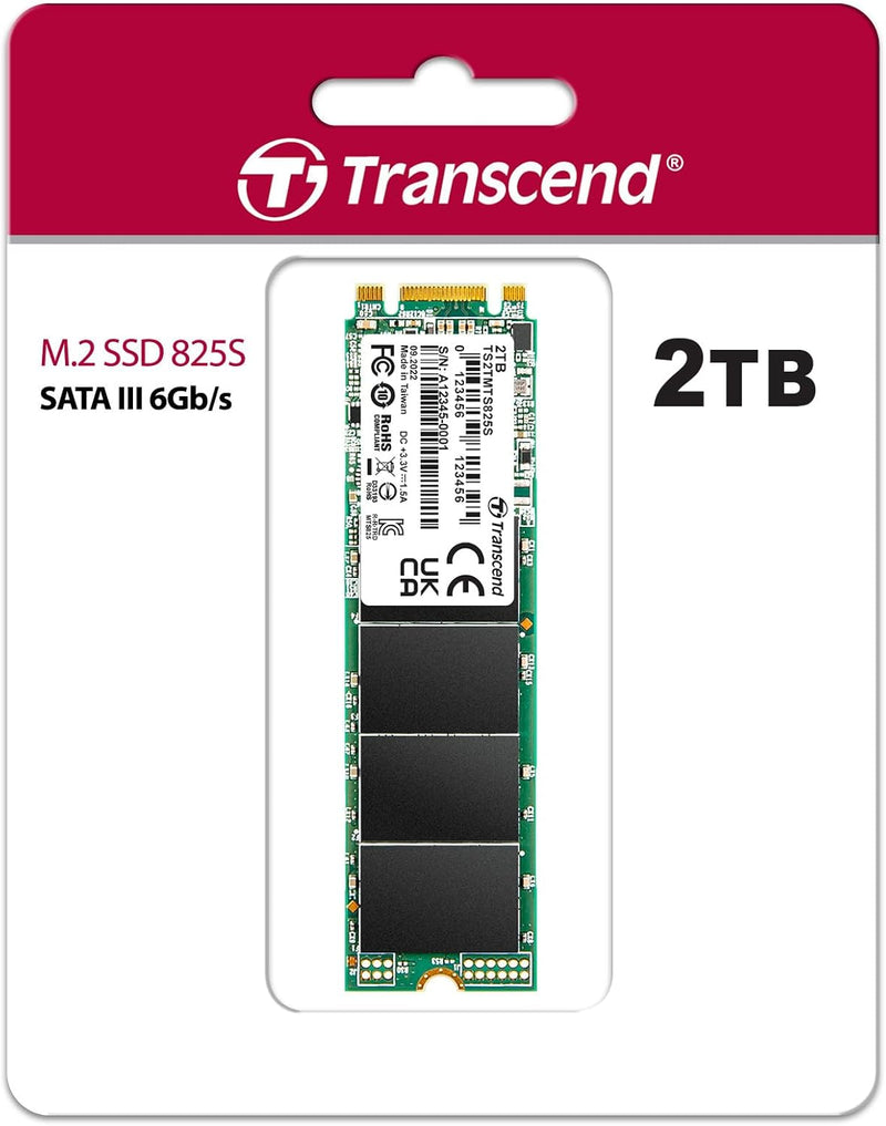 Transcend 2TB SATA III 6Gb/s MTS825S 80mm M.2 SSD (TS2TMTS825S)