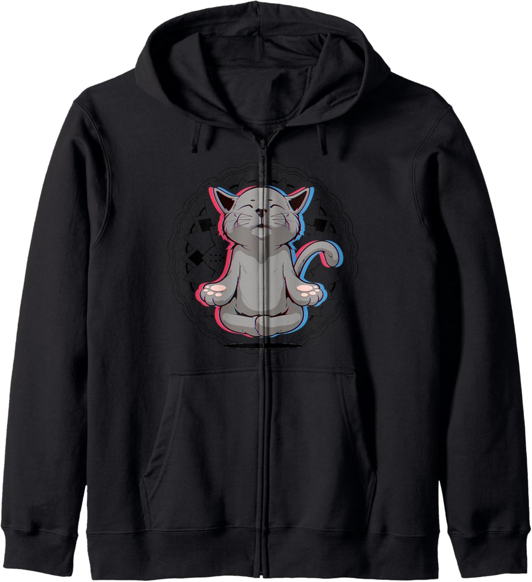 Acro Vinyasa Hatha Yoga Katze Meditation Mann Frau Geschenk Kapuzenjacke