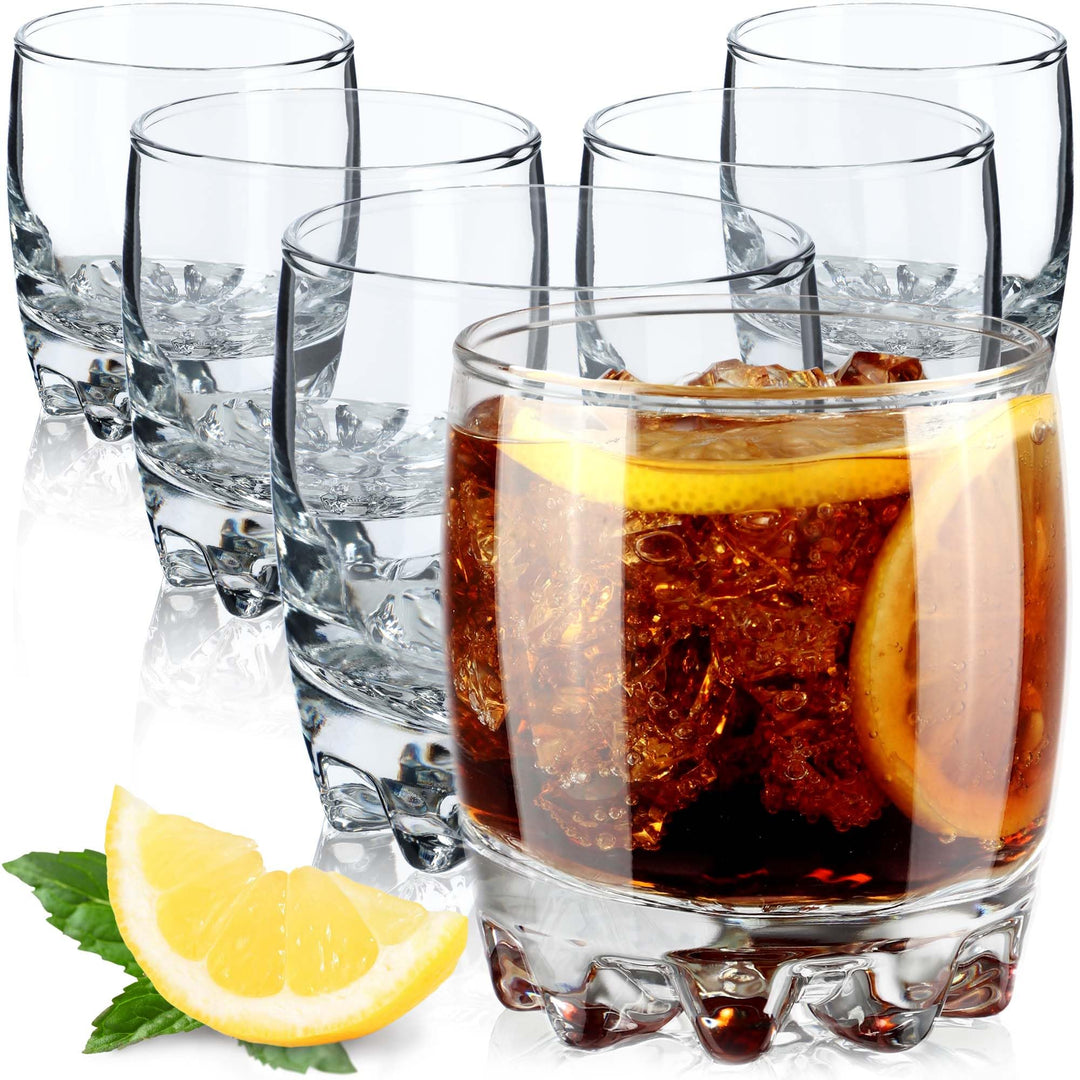 KADAX Wassergläser, Set de 6, Trinkgläser, Saftgläser aus Glas, robuste Gläser für Wasser, Saft, Gar