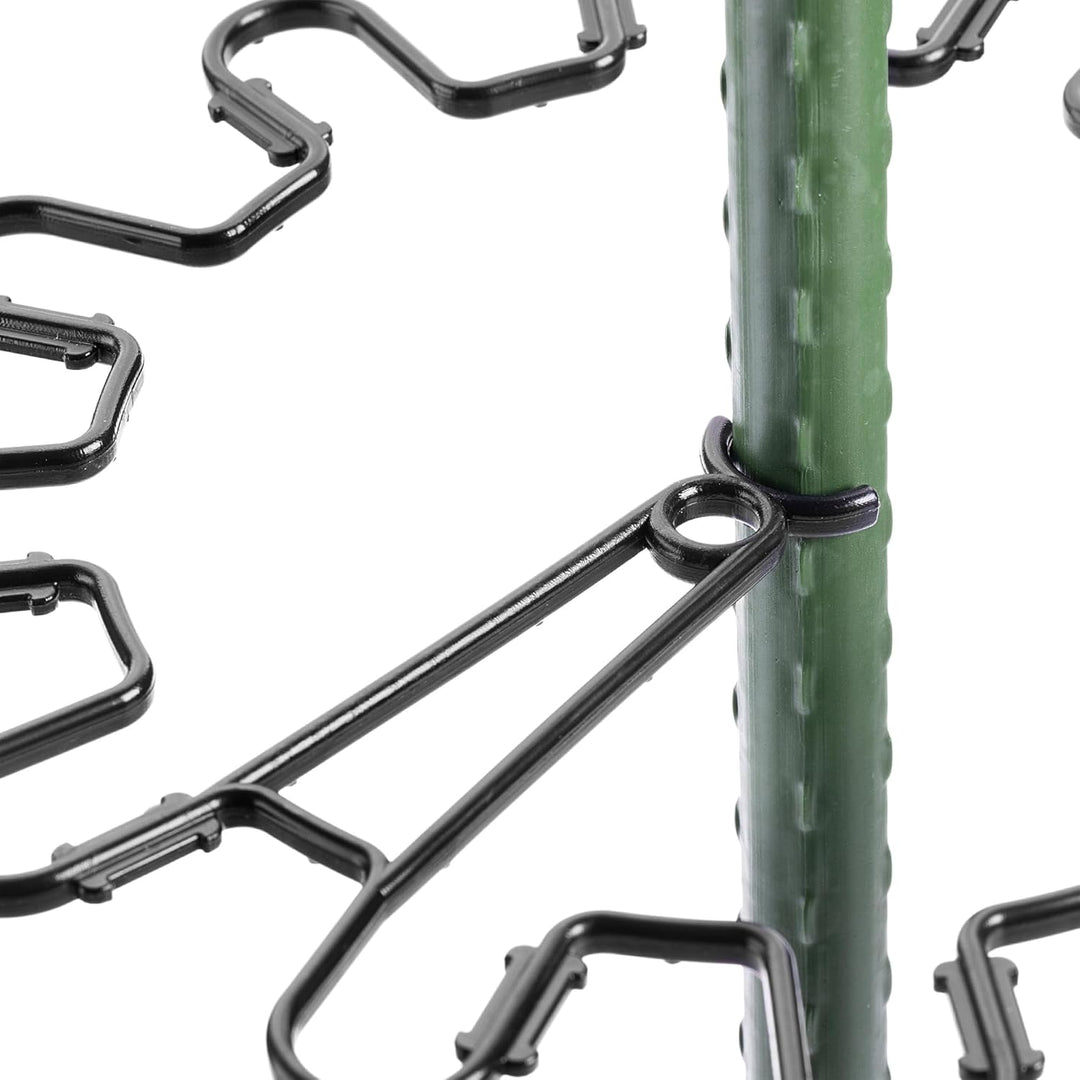 KADAX Staudenhalter Rund Ø 21 cm im 20er Set, Pflanzenhalter aus Kunststoff, Pflanzenstütze, Stauden