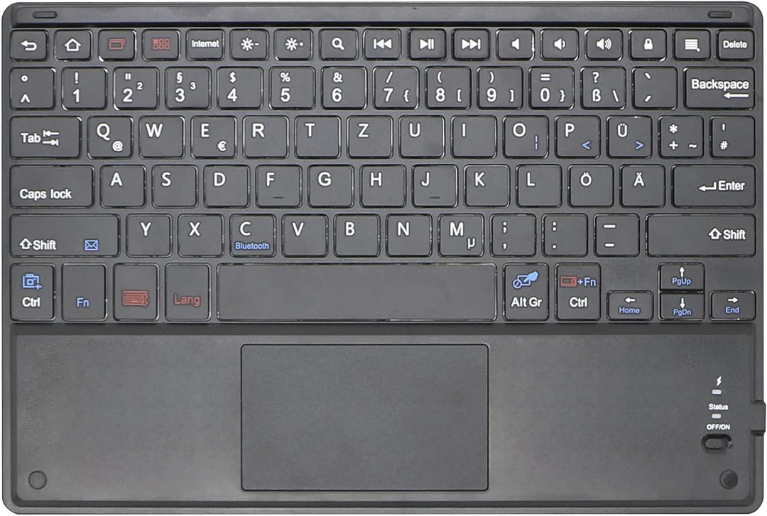 SonnyGoldTech MQ für Huawei MatePad 10.4 - Bluetooth Tastatur Tasche mit Multifunktions-Touchpad für