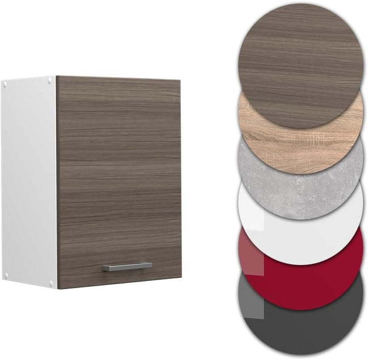 Vicco Hängeschrank R-Line, Grau/Weiss, 45 cm Grau Hängeschrank 45cm, Grau Hängeschrank 45cm