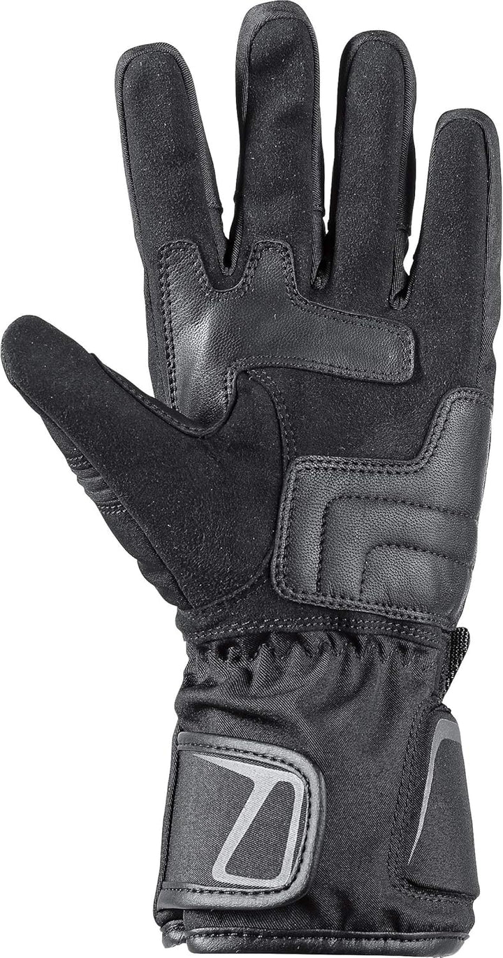 IXS Mimba-ST Tour LT Handschuh – Schutz & Komfort – Leder/Textil – EN13594 L Schwarz, L Schwarz
