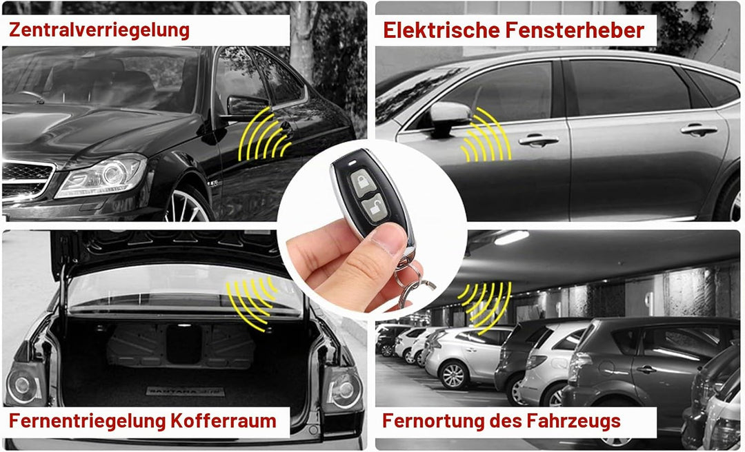 Universal Kfz Zentralverriegelung System, Funkfernbedienung Auto, Schlüsselloses Zugangssystem für T