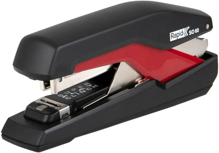 Rapid 5000553 Tacker Super Flachheftgerät (60 Blatt, Mühelos, Omnipress, Hochwertiges Ergonomisches