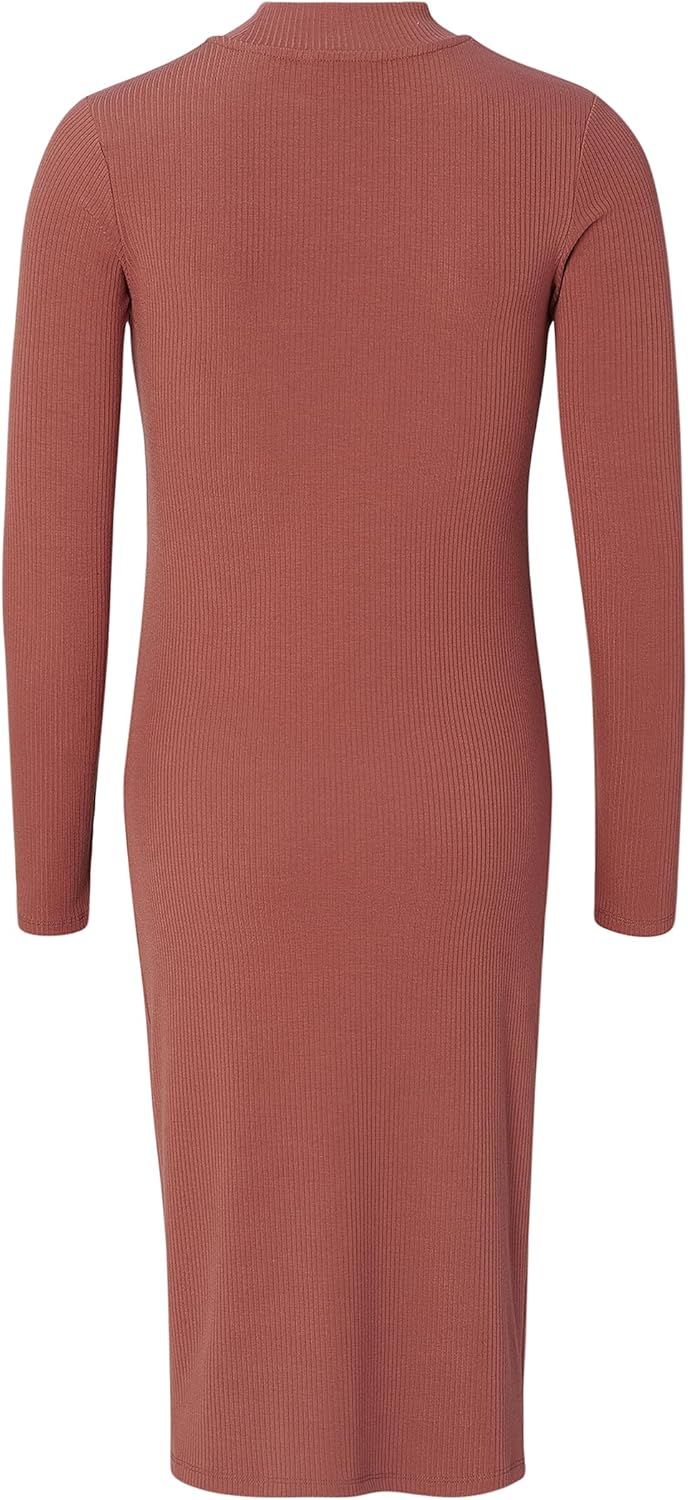 Noppies Damen Aima Rib Dress Ls Kleid S Sienna, S Sienna