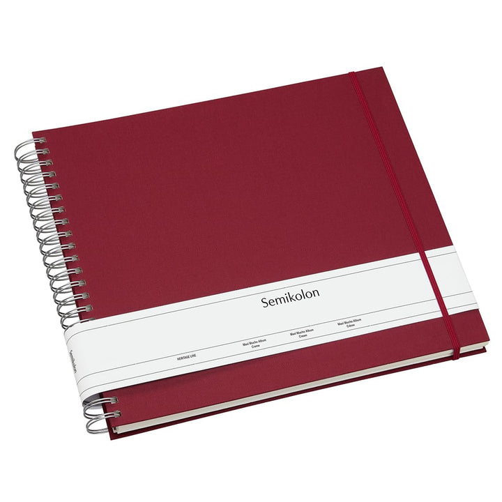 Semikolon 352996 Spiral Album Maxi Mucho - 34,5x30 cm - Fotoalbum, 90 Seiten cremeweiss, Fotobuch, b